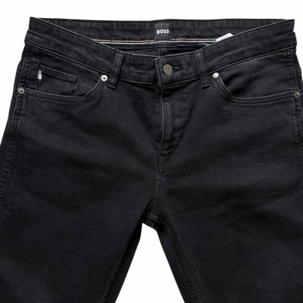 Boss Men’s Delaware Slim fit  Black Denim Size 33X32 - Picture 2 of 11